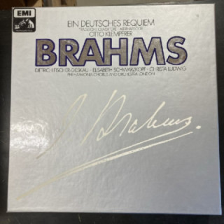 Brahms - Ein Deutsches Requiem / Tragische Ouverture / Alt-Rhapsodie 2LP (M-/M-) -klassinen-