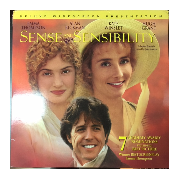 Sense And Sensibility LaserDisc (VG+/M-) -draama-