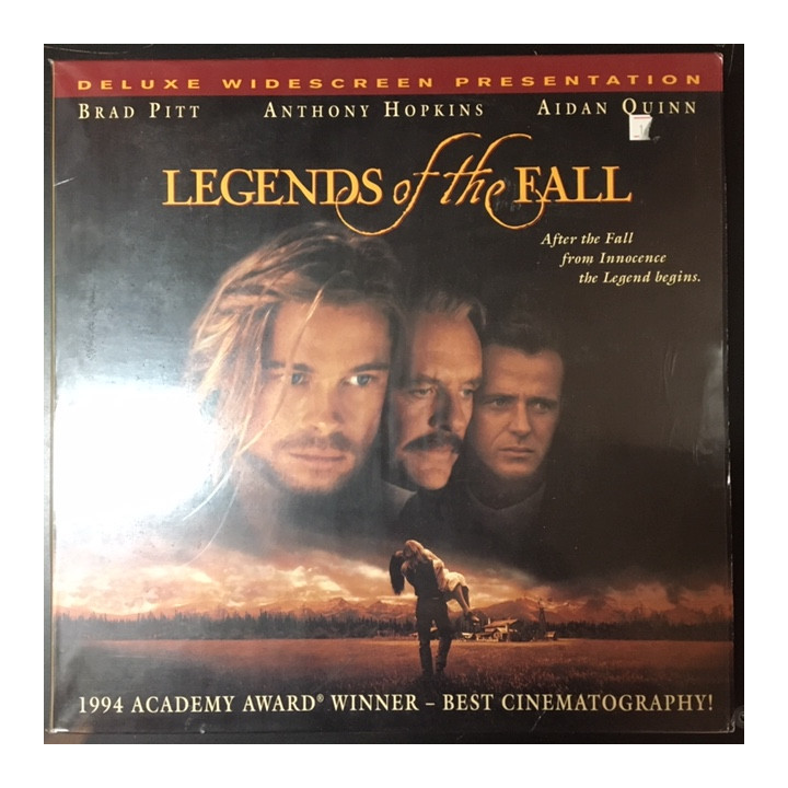 Legends Of The Fall LaserDisc (VG+/VG+) -draama-