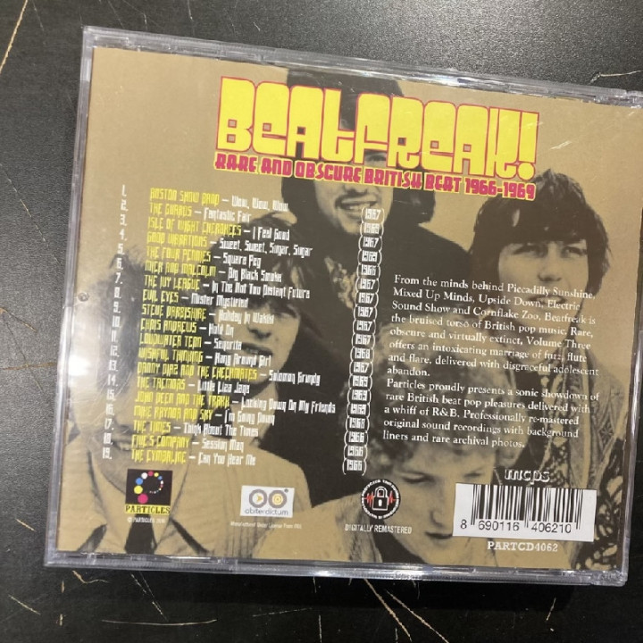 V/A - Beatfreak! Vol.3 (Rare And Obscure British Beat 1966-1969) CD (VG/VG+)