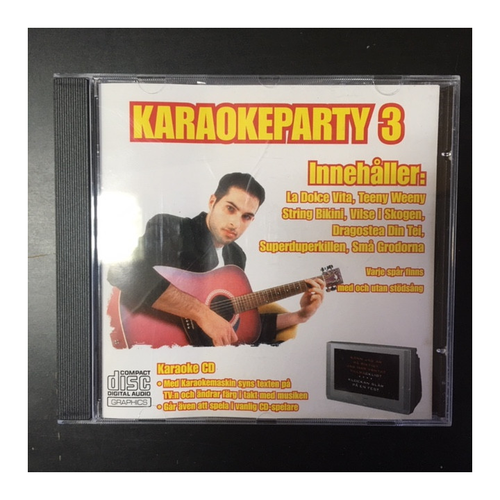 Svenska Karaokefabriken - Karaokeparty 3 CD+G (M-/M-) -karaoke-