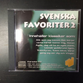 Svenska Karaokefabriken - Svenska favoriter 2 CD+G (M-/M-) -karaoke-