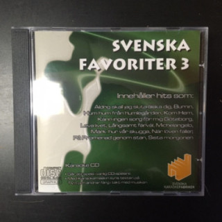 Svenska Karaokefabriken - Svenska favoriter 3 CD+G (M-/M-) -karaoke-