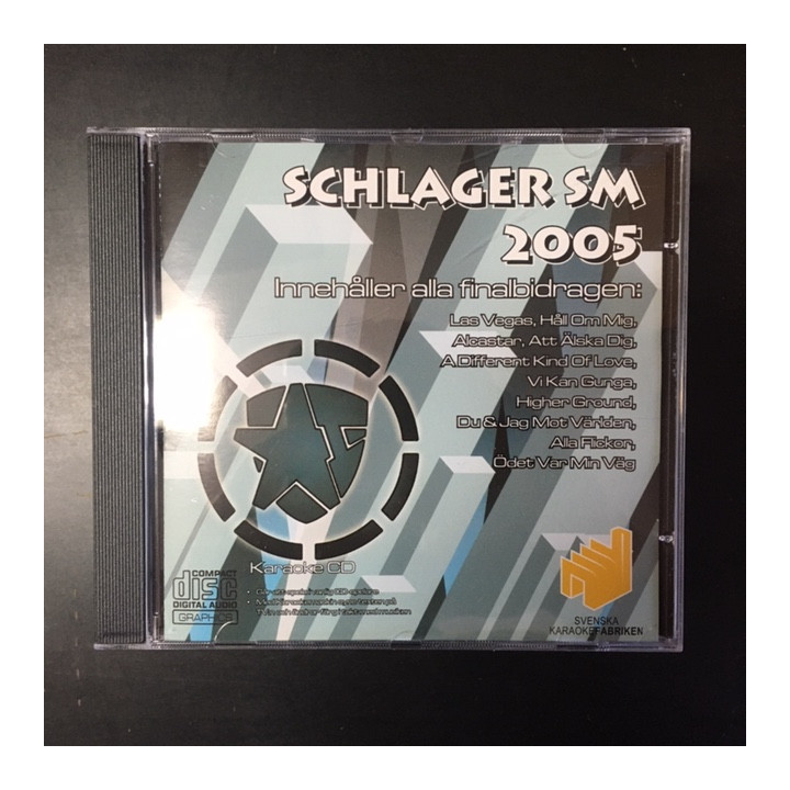 Svenska Karaokefabriken - Schlager SM 2005 CD+G (M-/M-) -karaoke-