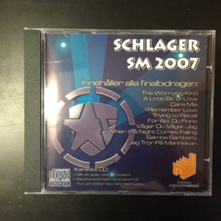 Svenska Karaokefabriken - Schlager SM 2007 CD+G (M-/M-) -karaoke-