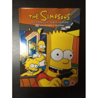 Simpsonit - Kausi 10 4DVD (M-/VG+) -tv-sarja-