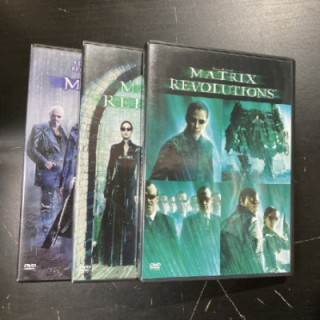 Matrix trilogia 4DVD (M-/M-) -toiminta/sci-fi-