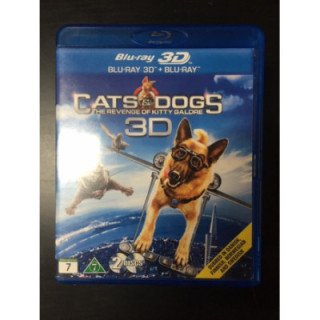 Kissat ja koirat 2 - Katti Katalon kosto Blu-ray 3D+Blu-ray (M-/M-) -animaatio-