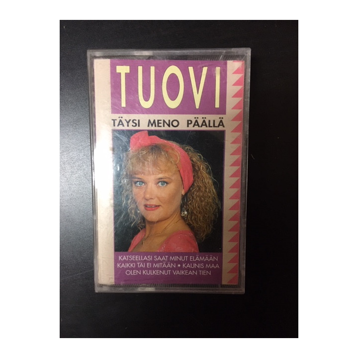 Tuovi - Täysi meno päällä C-kasetti (VG+/M-) -iskelmä-