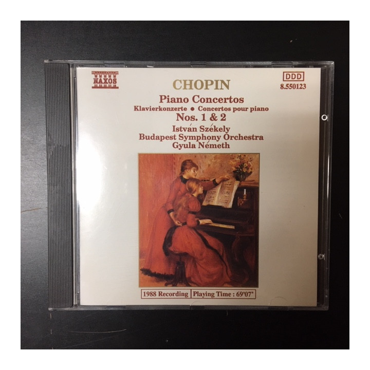 Istvan Szekely - Chopin: Piano Concertos Nos.1 & 2 CD (M-/M-) -klassinen-