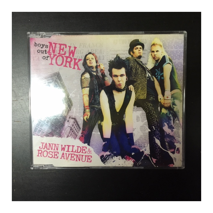 Jann Wilde & Rose Avenue - Boys Out Of New York CDS (VG+/M-) -glam pop-