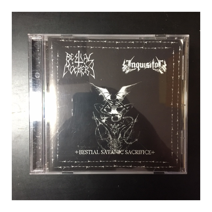 Bestial Mockery / Inquisitor - Bestial Satanic Sacrifice CD (VG+/M-) -black metal/thrash metal-
