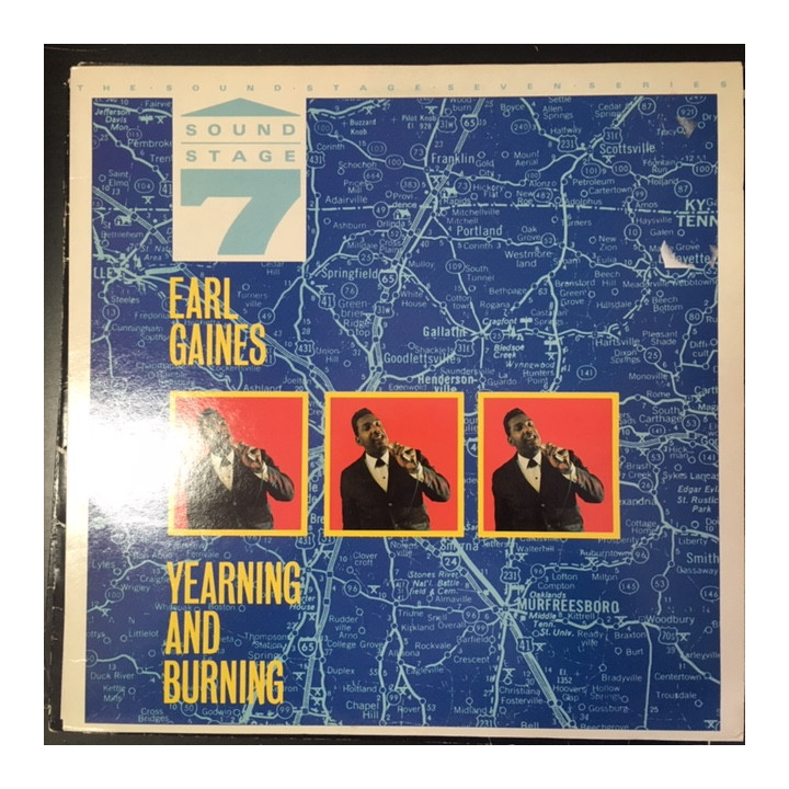 Earl Gaines - Yearning And Burning LP (VG+-M-/VG+) -soul-