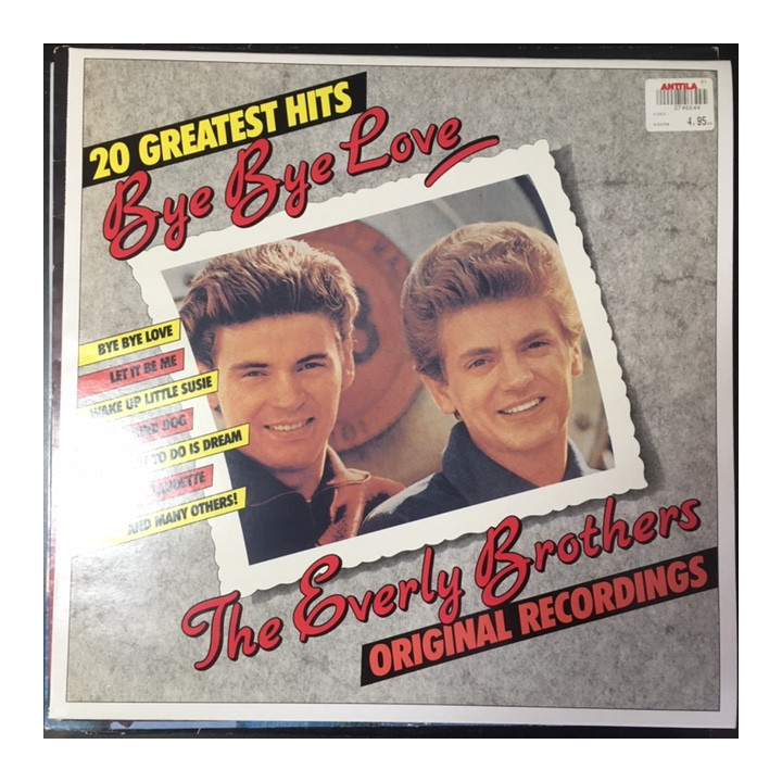 Everly Brothers - 20 Greatest Hits LP (VG+-M-/M-) -rock n roll-