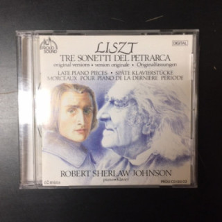 Robert Sherlaw Johnson - Liszt: 3 Petrarch Sonnets / Late Piano Pieces CD (VG+/M-) -klassinen-