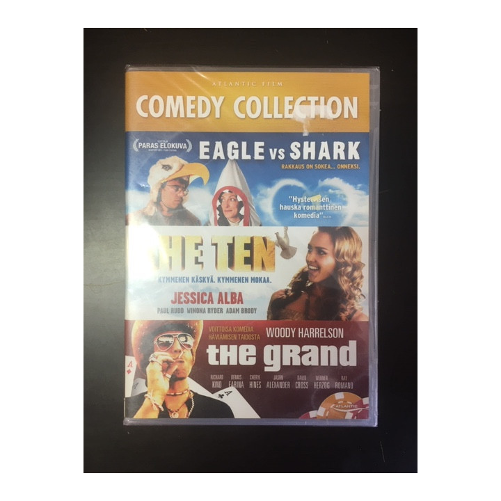 Comedy Collection (Eagle Vs Shark / The Ten / The Grand) 3DVD (avaamaton) -komedia-