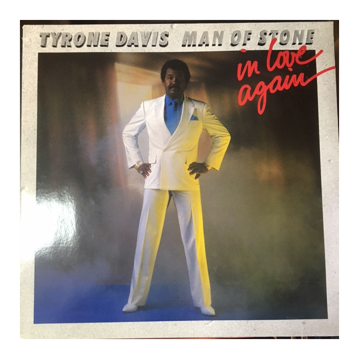 Tyrone Davis - Man Of Stone (In Love Again) LP (VG+/VG+) -soul-