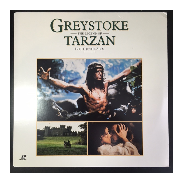 Greystoke: The Legend Of Tarzan, Lord Of The Apes LaserDisc (VG+-M-/VG+) -seikkailu/draama-