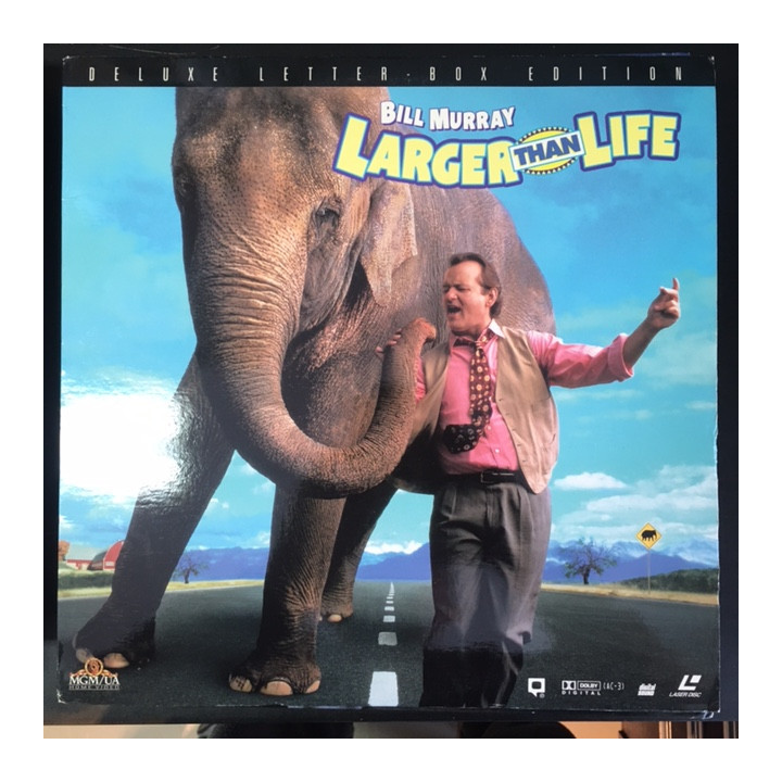 Larger Than Life LaserDisc (VG+/VG+) -komedia-