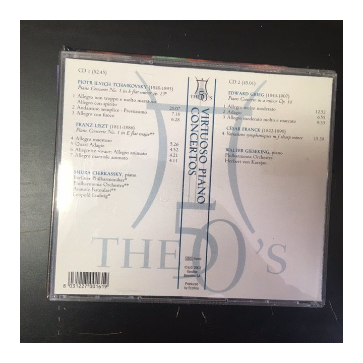 Virtuoso Piano Concertos 2CD (VG+/M-) -klassinen-