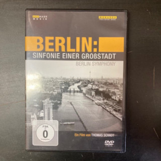 Berlin - Sinfonie Einer Großstadt DVD (VG+/M-) -dokumentti- (ei suomenkielistä tekstitystä/englanninkielinen tekstitys)