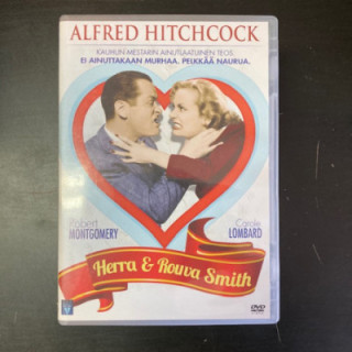 Herra ja rouva Smith DVD (VG+/M-) -komedia-