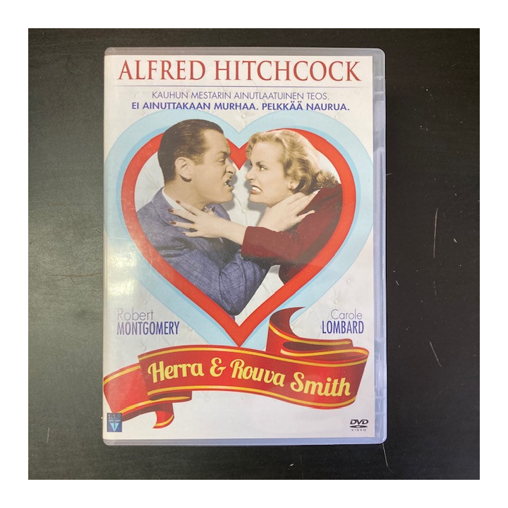 Herra ja rouva Smith DVD (VG+/M-) -komedia-