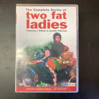 Two Fat Ladies - The Complete Series 4DVD (VG/M-) -tv-sarja- (ei suomenkielistä tekstitystä)