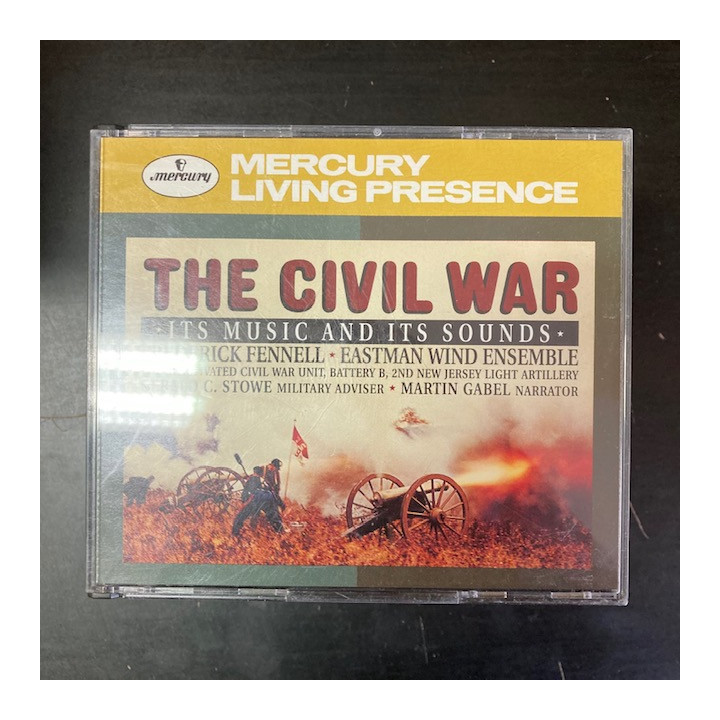 Eastman Wind Ensemble - The Civil War (Its Music And Its Sound) 2CD (VG/VG+) -sotilasmusiikki-