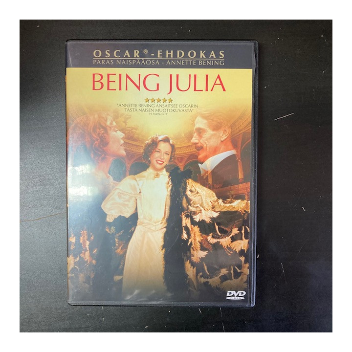 Being Julia DVD (VG+/M-) -komedia/draama-