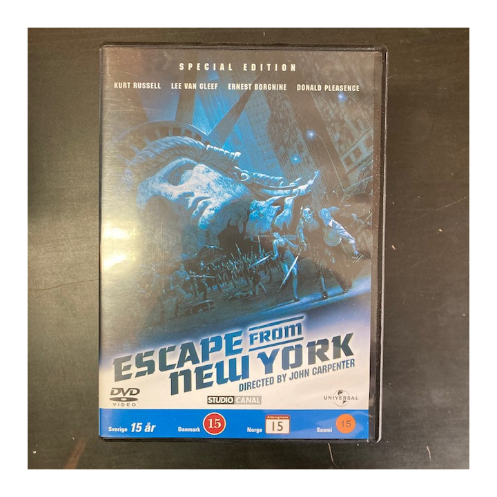 Pako New Yorkista DVD (VG+/M-) -toiminta/sci-fi-