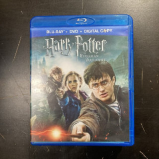 Harry Potter ja kuoleman varjelukset osa 2 Blu-ray+DVD (VG+/M-) -seikkailu-
