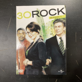 30 Rock - Kausi 1 3DVD (VG+-M-/M-) -tv-sarja-