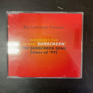 Baz Luhrmann - Everybody's Free (To Wear Sunglasses) CDS (M-/M-) -breakbeat-