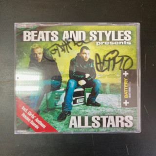Beats And Styles - Allstars (nimikirjoituksilla) CDS (VG+/M-) -electro-