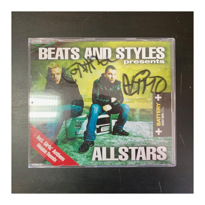 Beats And Styles - Allstars (nimikirjoituksilla) CDS (VG+/M-) -electro-