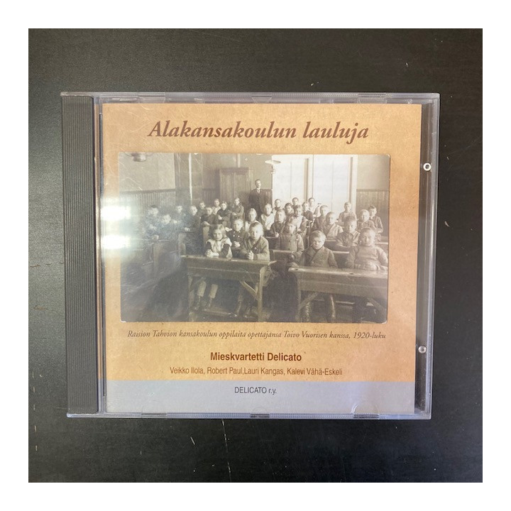 Mieskvartetti Delicato - Alakansakoulun lauluja CD (M-/VG+) -lastenmusiikki-