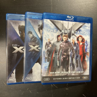X-Men 1-3 Blu-ray (M-/M-) -toiminta/sci-fi-