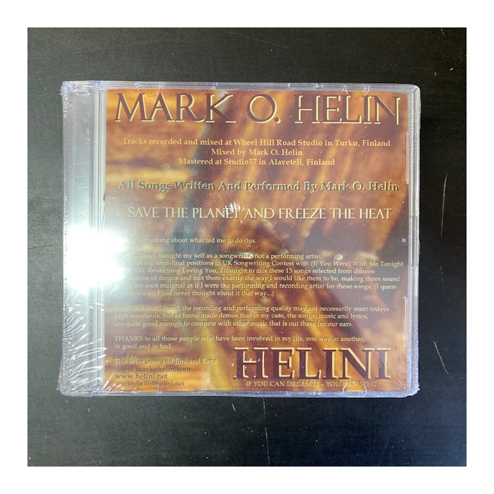 Mark O. Helin - Helini CD (avaamaton) -folk rock-