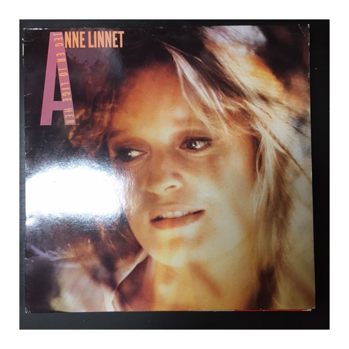 Anne Linnet - Jeg er jo lige her LP (VG+/VG+) -soft rock-