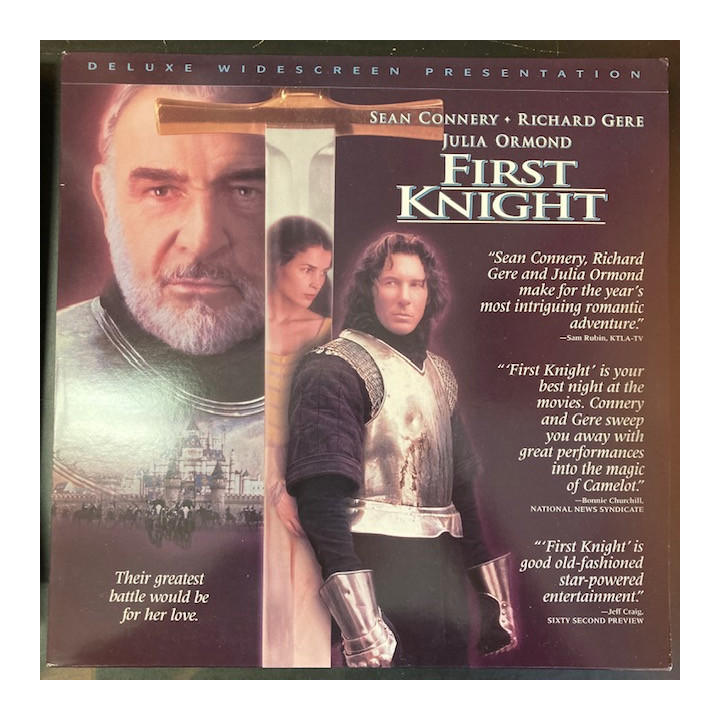 First Knight LaserDisc (VG+/M-) -seikkailu/draama-