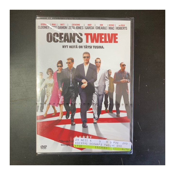 Ocean's Twelve DVD (avaamaton) -toiminta/komedia-