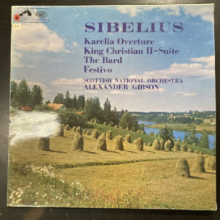 Sibelius - Karelia Overture / King Christian II Suite / The Bard / Festivo LP (VG+/VG+) -klassinen-