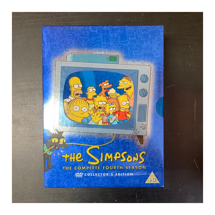 Simpsonit - Kausi 4 4DVD (VG+-M-/M-) -tv-sarja-